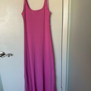 Old Navy Vibrant Pink Maxi Dress